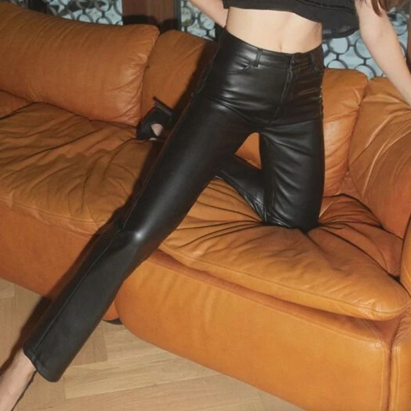 Dynamite Gisele Leather Pants - 8 - Picture 1 of 4